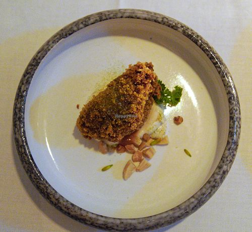 Fried cauliflower, soy cream at Vaxthuset in Stockholm