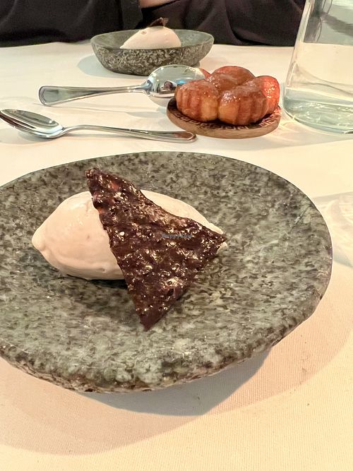  The most hazelnutty ice cream ever, served on a cold stone. at Vaxthuset in Stockholm