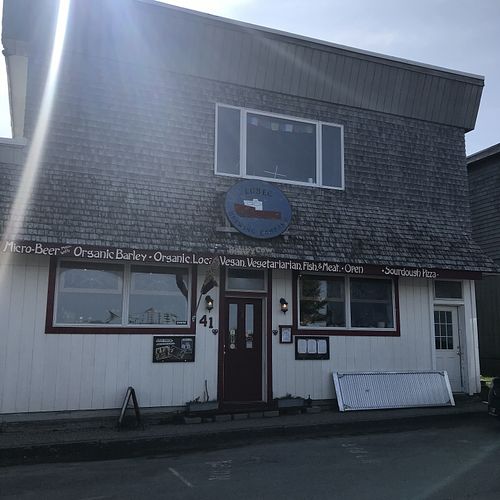 Front view at Lubec Brewing Company Tap Room in Lubec