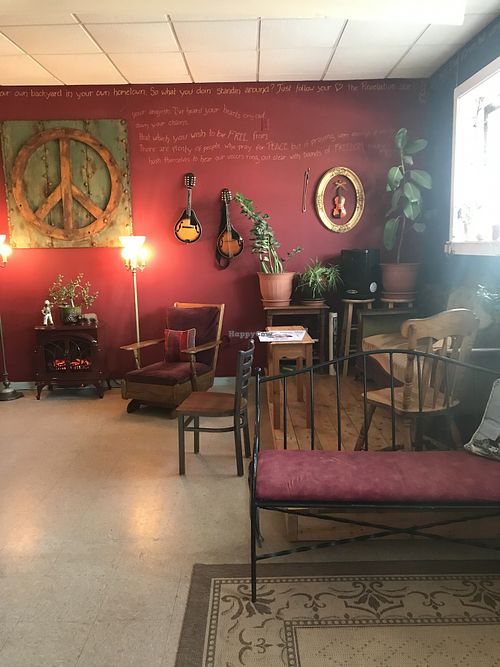 Seating at Lubec Brewing Company Tap Room in Lubec