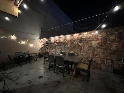 Outside patio   at La Rana Vegana in Cabo San Lucas