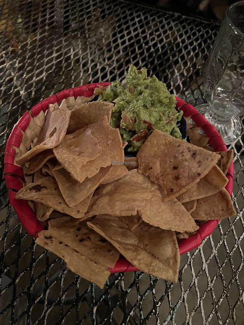 Chips and guacamole   at La Rana Vegana in Cabo San Lucas