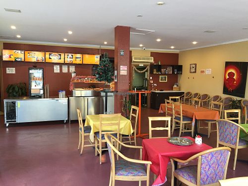 Inside the restaurant  at Om Vegetarian - Spencer St in West Melbourne