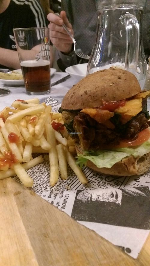 epic vegan burger  at Nu Bar in Hull