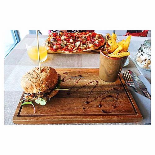 Veggie a Burger, Triple Cooked Chips & Vegan Pizza  at The Hidden Olive in Plymouth
