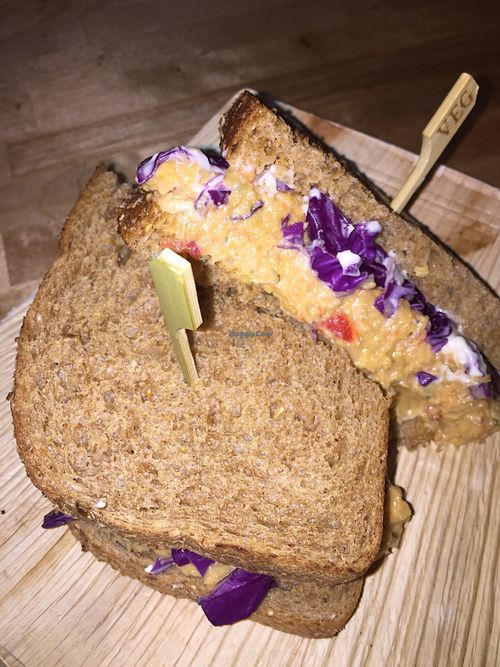 The Great Garbanzo sandwich. at Cafe Verve in State College