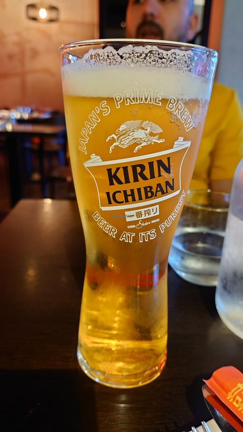Draught lager Ichiban, cheers at Yugo in Belfast