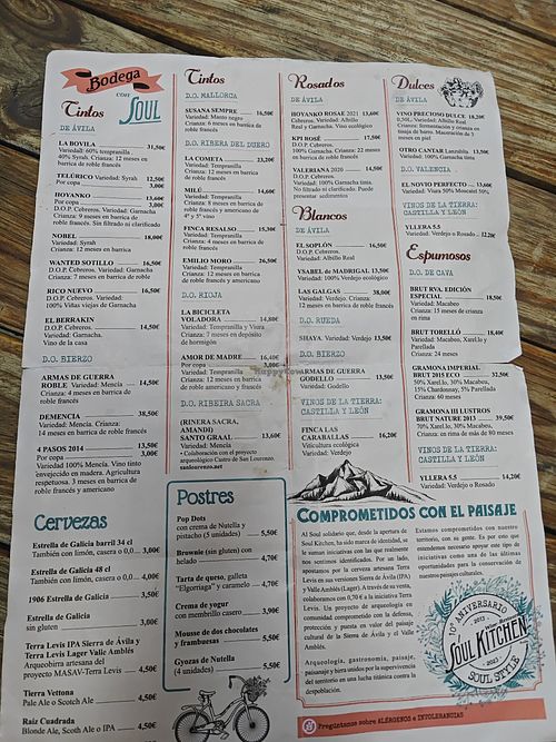 Carta 2 at Soul Kitchen in Avila