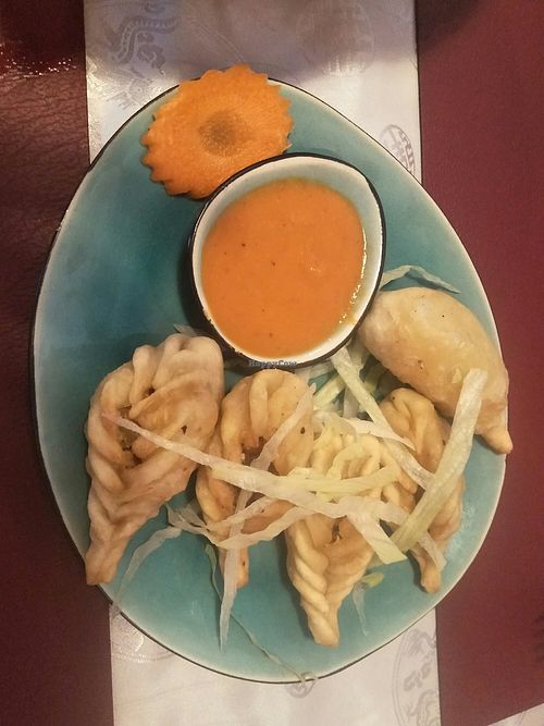 Vegetable momos. at Namaste Nepal in Wiesbaden
