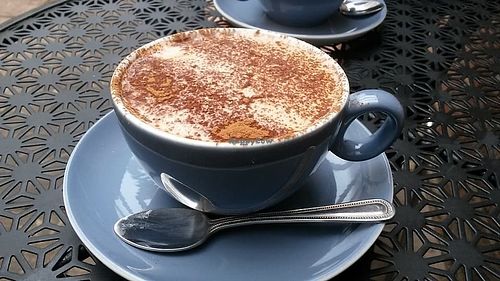 Vegan hot chocolate at Gulp & Graze in York