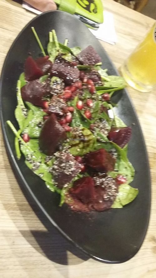 Beetroot & quinoa salad at The Vine Leaves in Harpenden