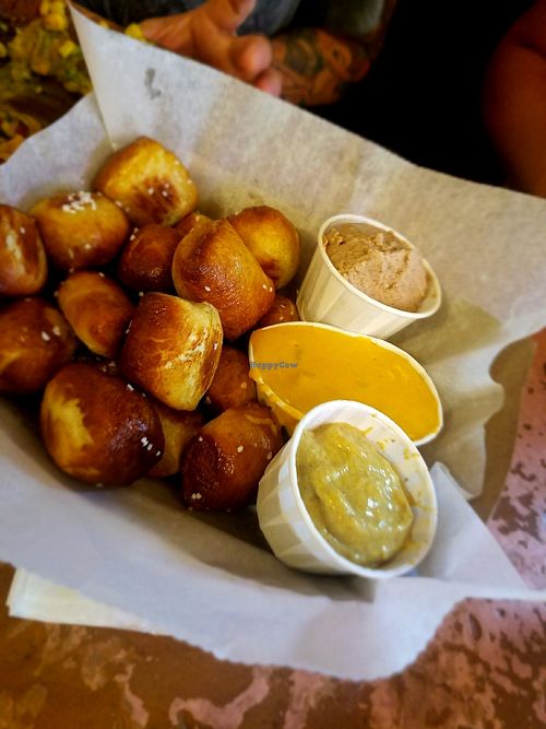 Pretzel bites at Woodhouse in Columbus