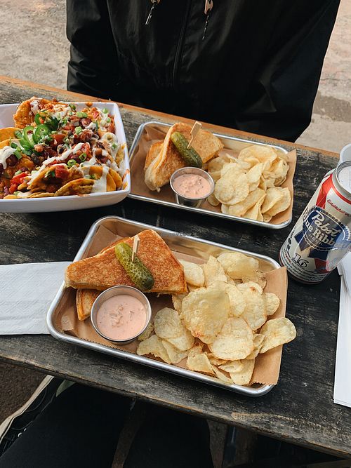 classic grilled cheese and nachos  at Woodhouse in Columbus
