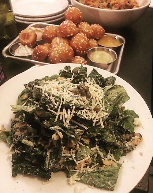 Salad and Pretzel Balls at Woodhouse in Columbus