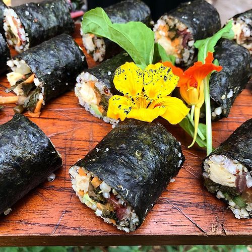 california roll at Paradise One Retreat in Coorabell