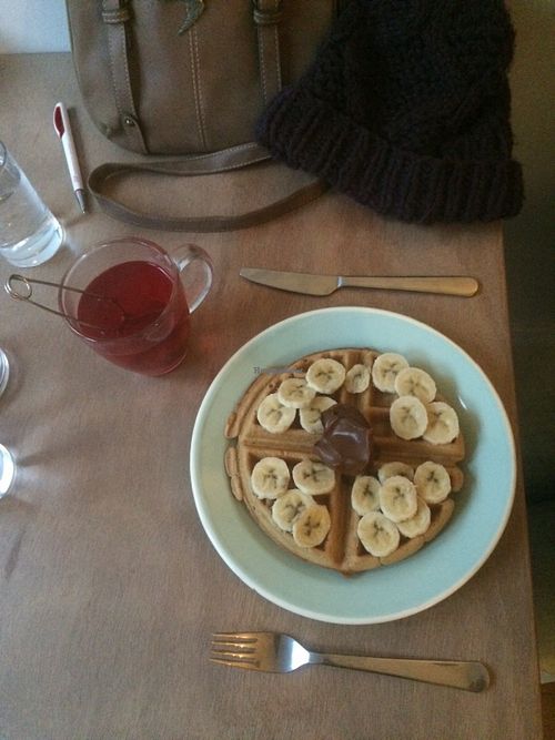 Vegan Nutella and banana.  at Brunchroom in Amsterdam
