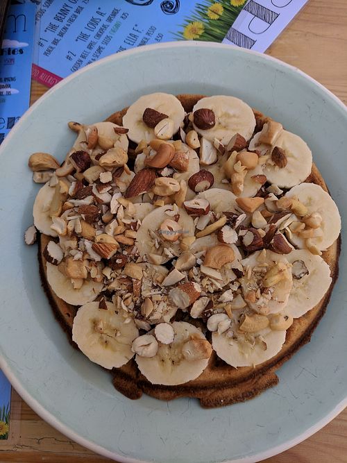 Vegan waffle at Brunchroom in Amsterdam