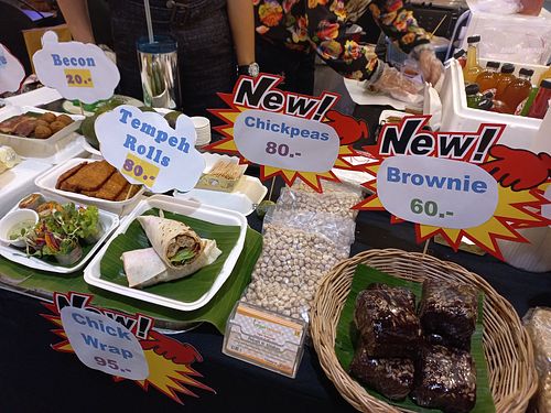 Jay festival 2022 stand at Vegan Heaven in Chiang Mai