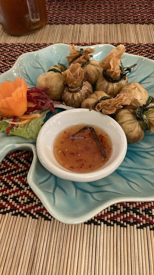 Money bags  at Vegan Heaven in Chiang Mai