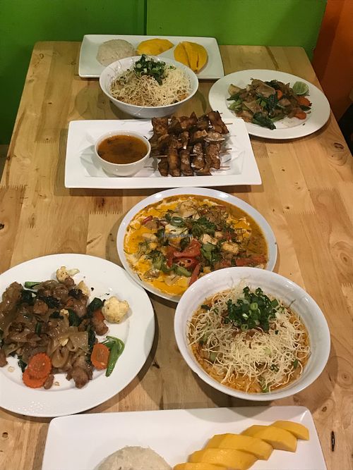 Amazing meal after cooking class at Vegan Heaven in Chiang Mai