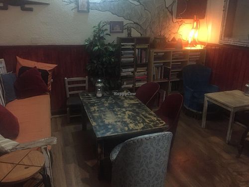 seating at Teteria India in Barcelona