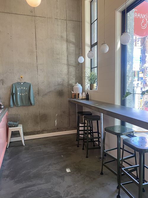 Interior Seating Area (they also have benches outside)  at Frankie & Jo's - Capitol Hill in Seattle