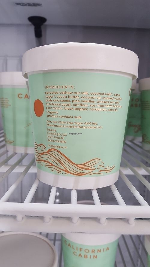 cali cabin pint ingredients  at Frankie & Jo's - Capitol Hill in Seattle