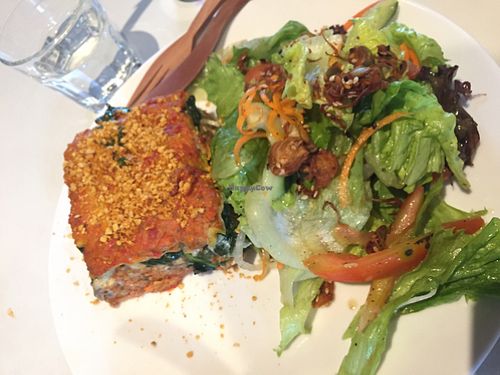 super tasty raw lasagna  at Sayuri Healing Food in Ubud