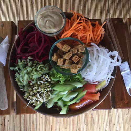 Salad bowl at Sayuri Healing Food in Ubud