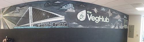 Wall Art at The Veg Hub in Oakland