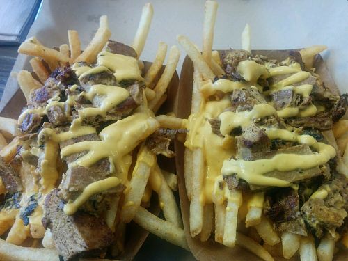 delicious chili cheese fries at The Veg Hub in Oakland