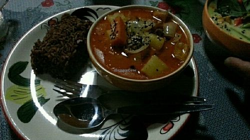 Masaman Curry..sorry for the bad photo at Happy Veggie in Koh Lanta