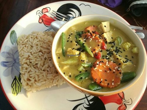Green curry  at Happy Veggie in Koh Lanta
