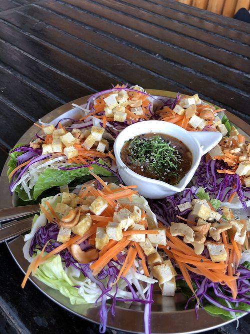 raw thai tacos at Happy Veggie in Koh Lanta