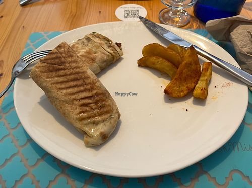 The super falafel wrap  at Mish Mish in Alicante