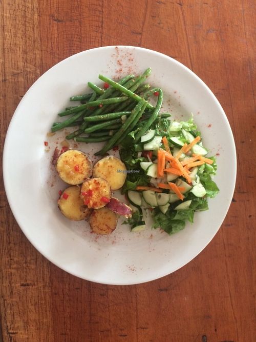 Vegan plate  at Afropolitan Cafe in Puerto Viejo De Talamanca