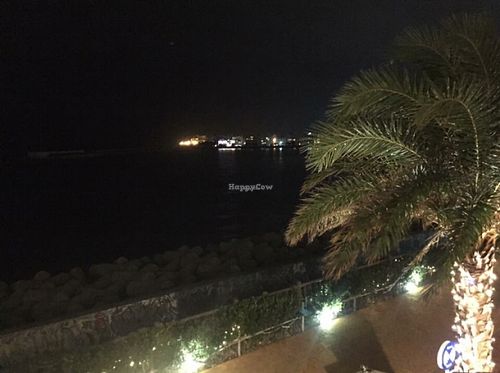 View from the terrace at Rockers Cafe in Yomitan