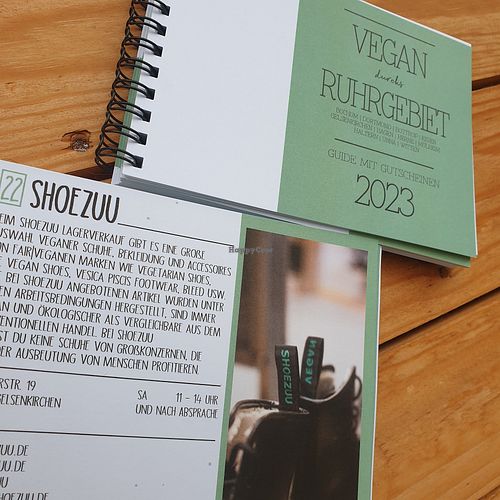 Vegan durchs Ruhrgebiet Gutscheinheft #Veganuary at Shoezuu in Gelsenkirchen