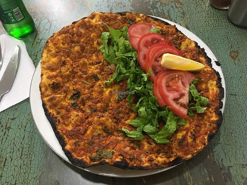 Lahmacun  at Vegan Istanbul in Istanbul
