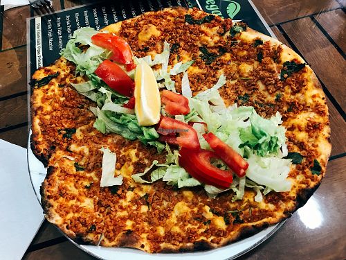 Vegan Lahmacun at Vegan Istanbul in Istanbul