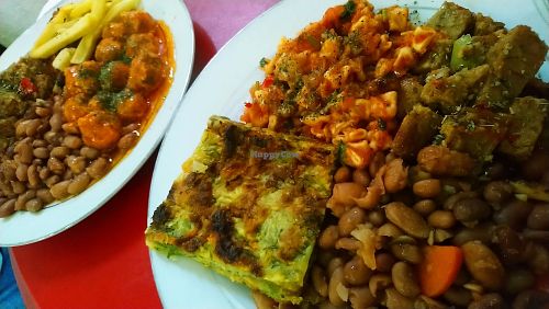 Vegan plates - choose 4 items from counter of 15 at Vegan Istanbul in Istanbul