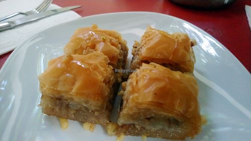 Vegan baklava at Vegan Istanbul in Istanbul