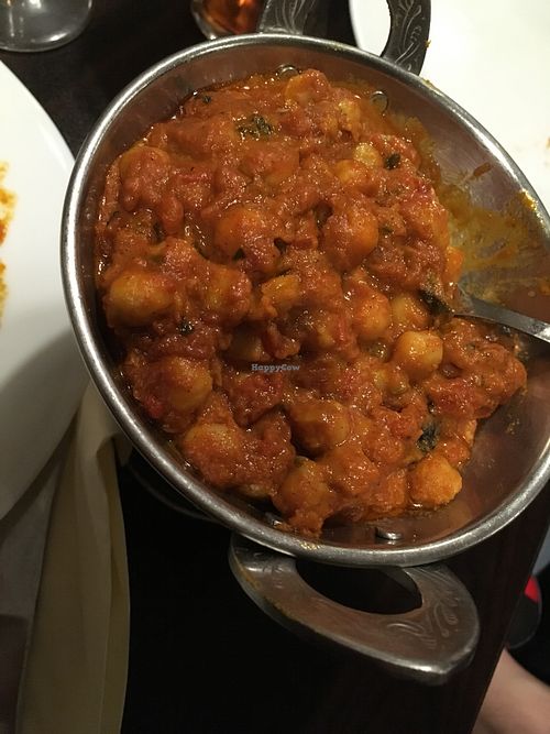 Spicy chickpeas in tomato sauce  at Dream India in Singen