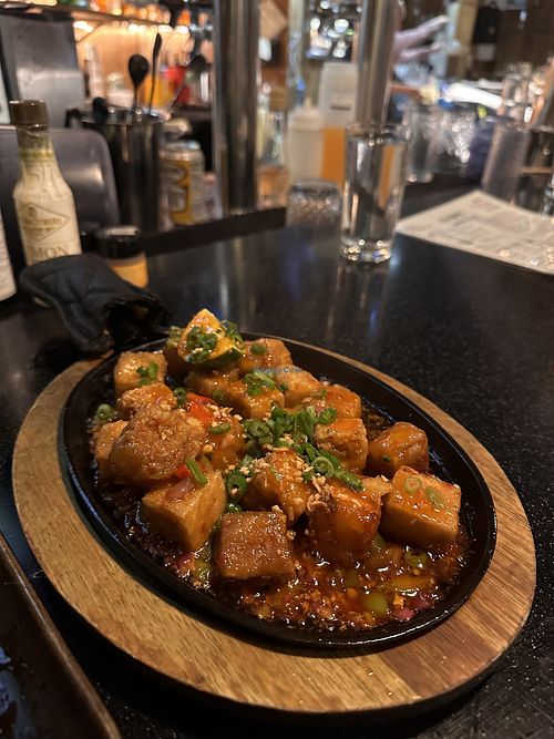 Tofu entree  at Bonifacio in Columbus