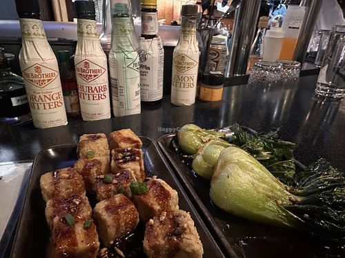 Tofu entree and app  at Bonifacio in Columbus