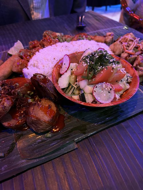 Mix of vegan options  at Bonifacio in Columbus