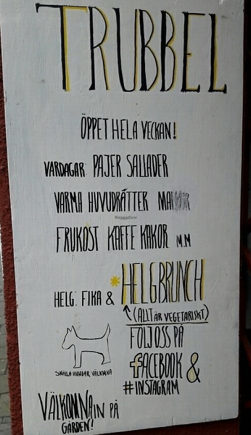 Dog-friendly cafe at Cafe Trubbel in Malmo