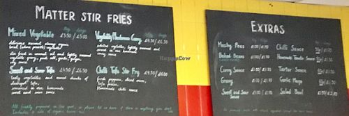 the Menu Board - 2 & 3 at Matter Fastfoods in Bristol