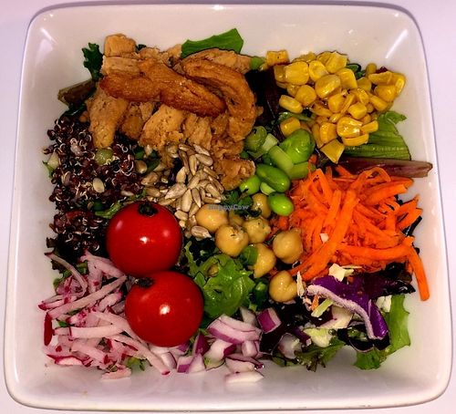 Salad at PlantPure Cafe in Philadelphia