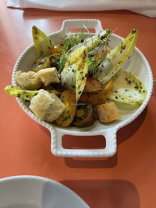 Heirloom tomato burrata salad at Tongue in Cheek in St Paul